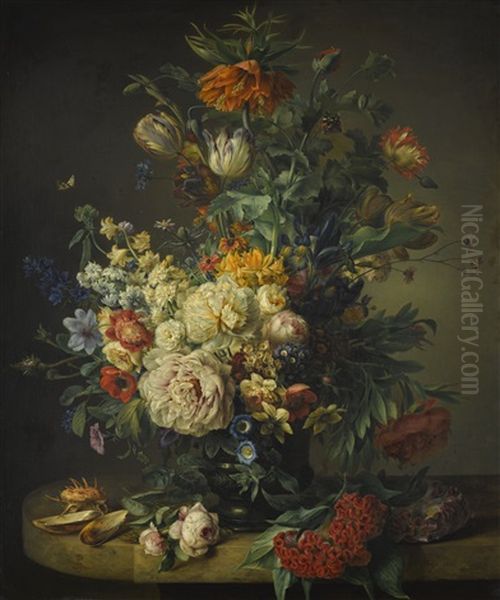 Still Life With Roses, Tulips And Imperial Fritillary - view 1