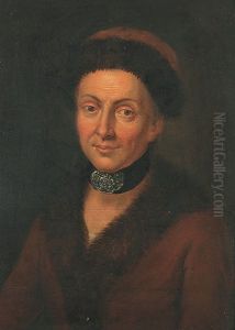 Brustbildnis Einer Vornehmen Dame Mit Pelzkappe