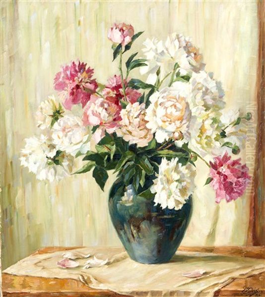 Blumenstilleben Mit Pfingstrosen - view 1