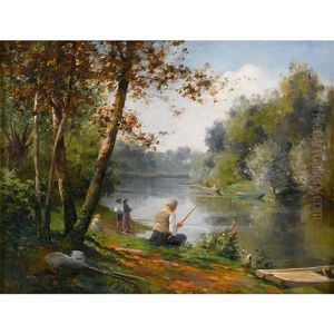 Fishing by Emile Georges (Geo) Weiss