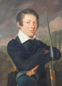 Portrait Von Carl Jos. Meyer, Geb. 1821, In Hof Lichtensteig Portrait Von Carl Jos. Meyer, Geb. 1821, In Hof Lichtensteig