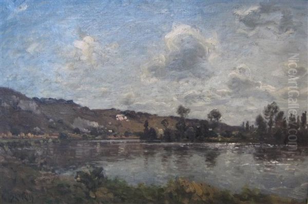 A Tranquil River Landscape - view 1