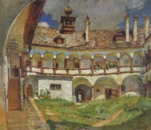 Ein Innenhof (wachau?) by Karl Weiss