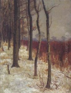 Waldlandschaft Im Winter by Karl Weiss