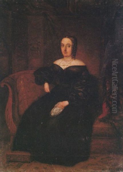 Retrato De Dona Juana De Posada Y Lopez Cabrejas, Esposa De Don Juan Pablo Perez-caballero Y Soria - view 1