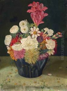 Blumenstillleben by Oskar Weiss