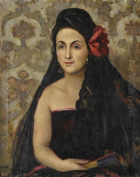 Portrait Of Maria Skrzywan In Spanish Costume - view 1