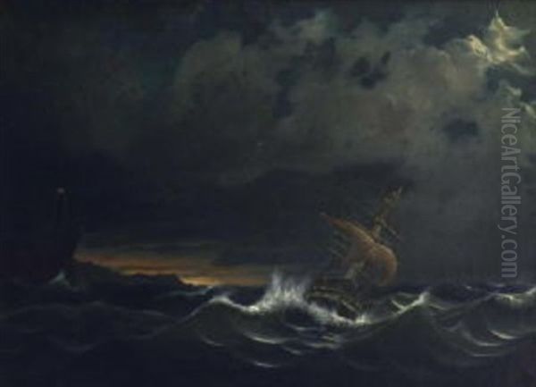 Segelschiff In Sturmischer See - view 1