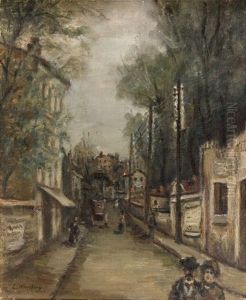 Une Rue A Cachan by Leon Weissberg