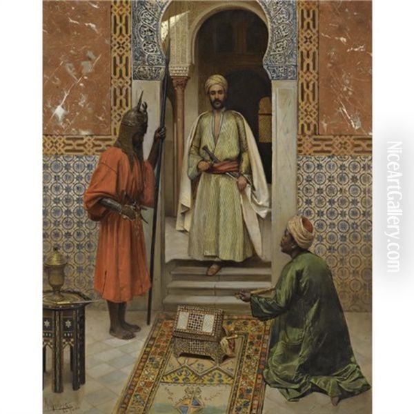 The Arms Merchant Presenting His Wares - view 1