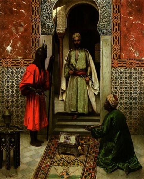 Le Marchand D'armes Devant Le Palais - view 1