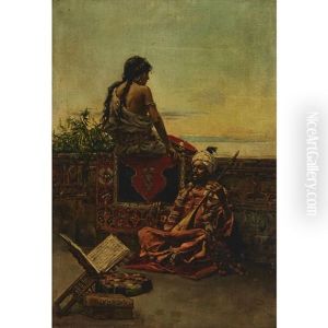 Melody For A Harem Girl By The Sea by Rudolf Johann Weisse