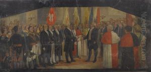 Historische Szenen Aus Der Geschichte Von Biel (pair) Historische Szenen Aus Der Geschichte Von Biel (pair)