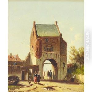 Oude Stadspoort (old City Gate) by Jan Weissenbruch