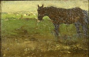 Paard In De Weide by Jan Hendrik Weissenbruch