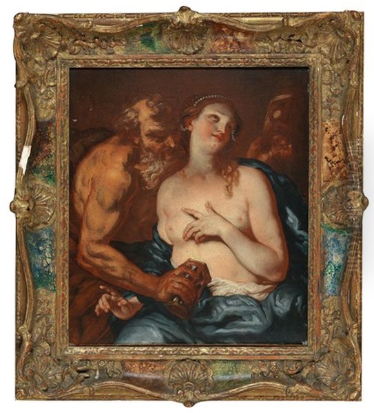Allegory Of Vanitas With Chronos And A Young Woman - view 1