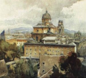 Blick Auf Die Kollegienkirche In Salzburg