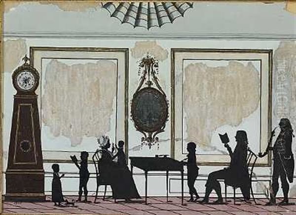 Louis Xvi-interior Med Snedkerfamilien Sorens I Silhuet - view 1