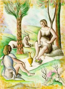 Classical Figures In A Forest by Denton Welch