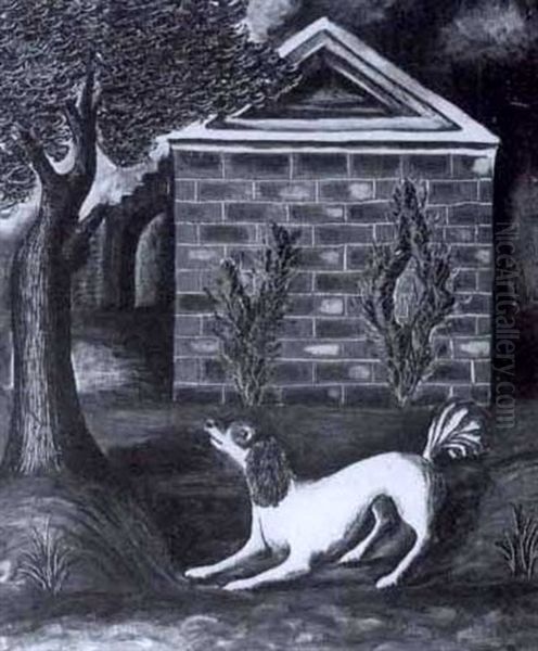 A Dog In A Garden, Recto; A Factory, Verso - view 1