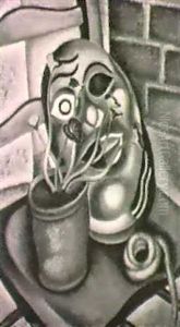 Still Life With Mask And Cyclamen by Denton Welch