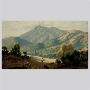 Cows Grazing Under Mt Tamalpias by Ludmilla Pilat Welch