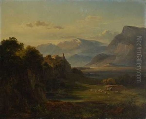 Blick In Ein Weites Gebirgstal - view 1
