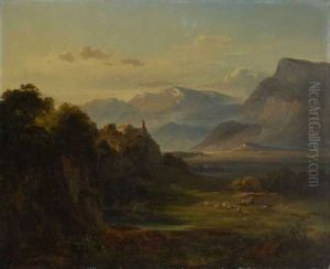 Blick In Ein Weites Gebirgstal