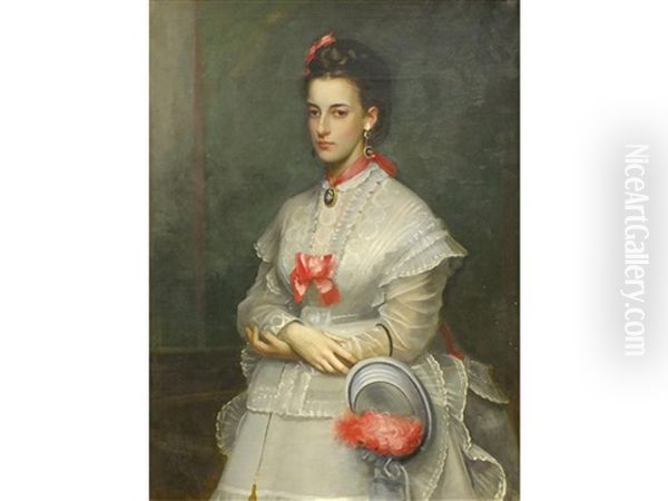 A Portrait Of Mrs Frances Elizabeth Arnold, Nee Edwards, Aged 22 - view 1