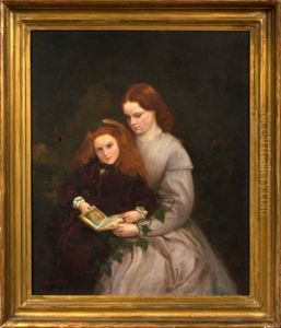 Mother And Daughter Reading by Henry Tanworth Wells