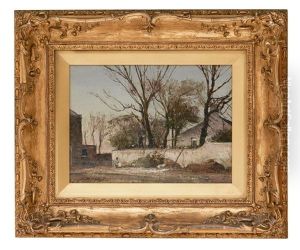By The Garden Wall by William Page Atkinson Wells