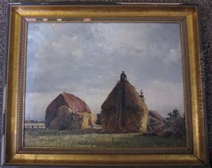 Building Haystacks by William Page Atkinson Wells