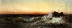 Abendliche Meeresbrandung by Karl Friedrich Christian Welsch