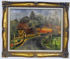 Paysage Aux Faits Rouges