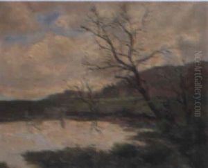 Landschaft Mit Teich Landschaft Mit Teich