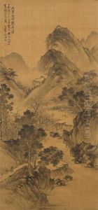 Landscape In Yuan Style by Wen Boren