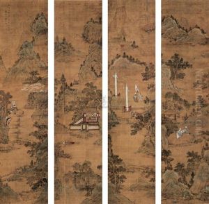 Landscape And Figure (4 Works) Landscape And Figure (4 Works)