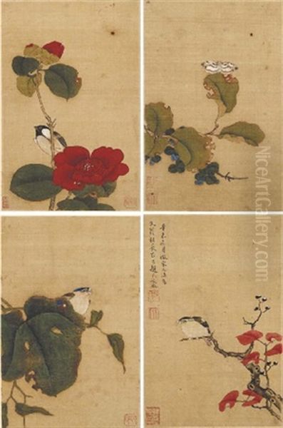 Flowers And Birds In The Style Of Song Court (album W/8 Leaves) - view 1