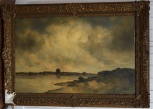 Rivierlandschap by Willem Wenckebach