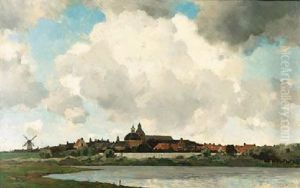 A View Of Leerdam by Willem Wenckebach