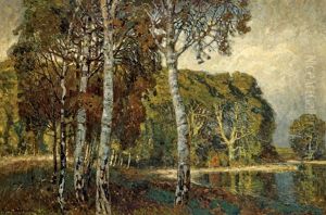 Wooded Landscape by Karl Wendel