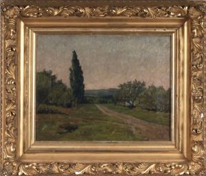 French Landscape With Cypress Tree