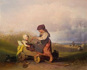 Geschwisterliche Fursorge by Johann Baptist Wengler