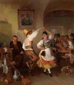 Tanz Im Wirtshaus by Johann Baptist Wengler