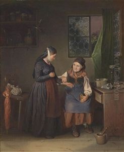 Beim Krauterweiblein by Johann Baptist Wengler