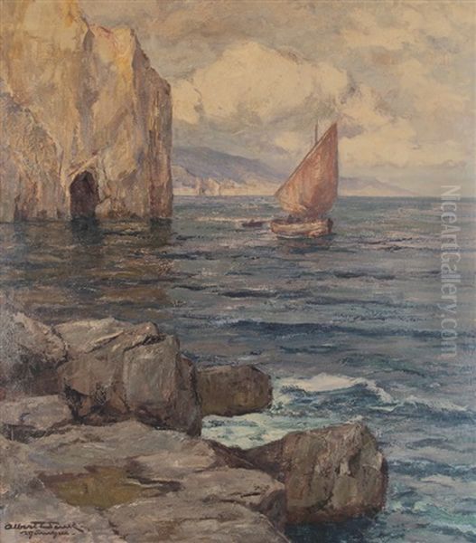 Sailing Boat On The Mediterranean Coast - view 1