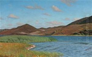 River Scene by Emil August Theodor Wennerwald