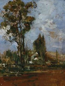 Cottage Amongst Trees by Pieter Willem Frederick Wenning