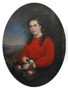 Portrait Of A Lady by Johannes Louis Wensel
