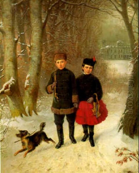 Winter Time, Schloss Ham Park, Near Hamburg - view 1